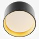 Plafoniere cu spoturi, Spoturi aplicate - Spot LED aplicat design tehnic Vega D-12cm negru/auriu
