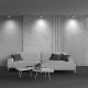 Plafoniere cu spoturi, Spoturi aplicate - Spot LED aplicat design tehnic Vega D-14cm alb