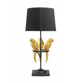 Veioze - Veioza, Lampa de masa Wildlife Papagal 75cm, auriu