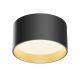 Plafoniere cu spoturi, Spoturi aplicate - Spot LED aplicat design tehnic Vega D-14cm negru/auriu