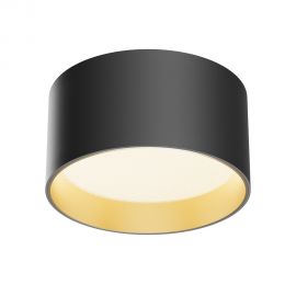 Plafoniere cu spoturi, Spoturi aplicate - Spot LED aplicat design tehnic Vega D-14cm negru/auriu