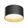 Spot LED aplicat design tehnic Vega D-14cm negru/auriu