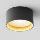 Plafoniere cu spoturi, Spoturi aplicate - Spot LED aplicat design tehnic Vega D-14cm negru/auriu