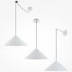 Pendule, Lustre suspendate - Lustra/Pendul metalic Basic D-35cm alb