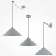 Pendule, Lustre suspendate - Lustra/Pendul metalic Basic D-35cm gri