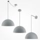 Pendule, Lustre suspendate - Lustra/Pendul metalic Basic D-35cm gri