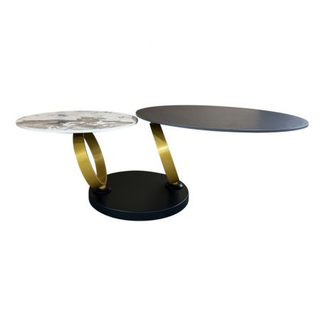 Masute Living - Masuta cu blat rotativ Dancing Rings