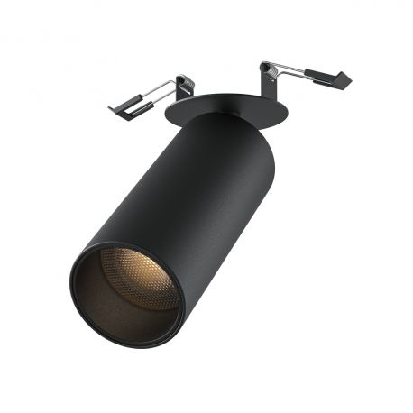 Spoturi tavan fals - Spot LED incastrabil design tehnic FOCUS 3000K negru