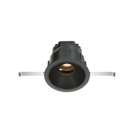 Spoturi tavan fals - Spot LED incastrabil design tehnic Wise negru