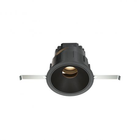 Spoturi tavan fals - Spot LED incastrabil design tehnic Wise negru