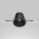 Spoturi tavan fals - Spot LED incastrabil design tehnic Wise negru
