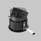 Spoturi tavan fals - Spot LED incastrabil design tehnic Wise negru