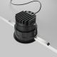 Spoturi tavan fals - Spot LED incastrabil design tehnic Wise negru