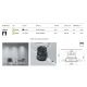 Spoturi tavan fals - Spot LED incastrabil design tehnic Wise negru