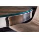 Mese dining - Masa design high-tech din metal si lemn masiv, Barracuda 140cm