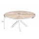Mese dining - Masa design high-tech din metal si lemn masiv, Barracuda 120cm