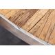 Mese dining - Masa design high-tech din metal si lemn masiv, Barracuda 120cm