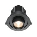 Spot LED incastrabil rotativ retractabil Hidden negru