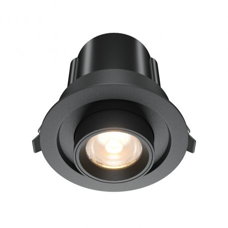 Spoturi tavan fals - Spot LED incastrabil rotativ retractabil Hidden negru
