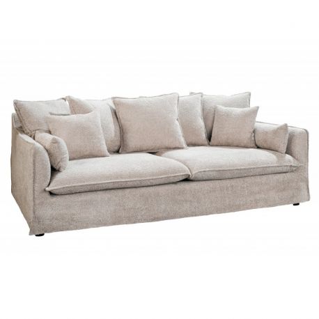 Canapele - Canapea confortabila Heaven 200cm, boucle sampanie bej