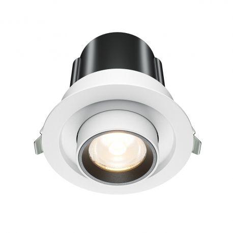 Spoturi tavan fals - Spot LED incastrabil rotativ retractabil Hidden alb