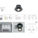 Spoturi tavan fals - Spot LED incastrabil rotativ retractabil Hidden alb