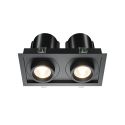 Spot LED incastrabil rotativ retractabil Hidden 2 negru