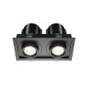 Spot LED incastrabil rotativ retractabil Hidden 2 negru