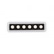 Spoturi tavan fals - Spot dreptunghiular / Proiector LED incastrabil design slim Lika 10w 3000k negru/alb