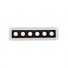 Spot dreptunghiular / Proiector LED incastrabil design slim Lika 10w 3000k negru/alb