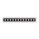 Spoturi tavan fals - Spot dreptunghiular / Proiector LED incastrabil Lika fi slim 20w 3000k, negru/alb