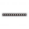 Spot dreptunghiular / Proiector LED incastrabil Lika fi slim 20w 3000k, negru/alb