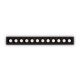 Spoturi tavan fals - Spot dreptunghiular / Proiector LED incastrabil Lika fi slim 20w 3000k, negru