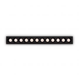 Spot dreptunghiular / Proiector LED incastrabil Lika fi slim 20w 3000k, negru