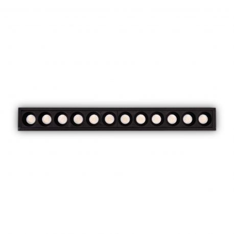 Spoturi tavan fals - Spot dreptunghiular / Proiector LED incastrabil Lika fi slim 20w 3000k, negru