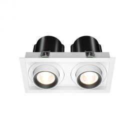 Spoturi tavan fals - Spot LED incastrabil rotativ retractabil Hidden 2 alb