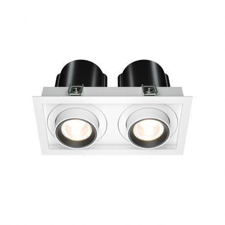 Spoturi tavan fals - Spot LED incastrabil rotativ retractabil Hidden 2 alb