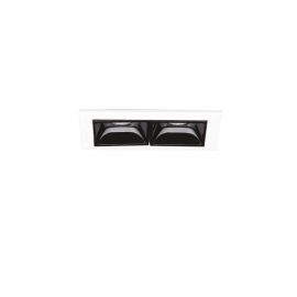 Spoturi tavan fals - Corp incastrabil cu 2 spoturi LED Lika fi trim 06W 4000K