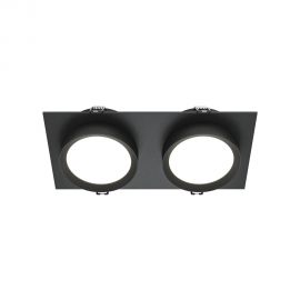 Spoturi tavan fals - Spot incastrabil design tehnic Hoop 2 negru
