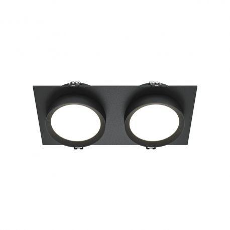 Spoturi tavan fals - Spot incastrabil design tehnic Hoop 2 negru