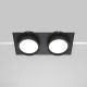 Spoturi tavan fals - Spot incastrabil design tehnic Hoop 2 negru