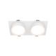 Spoturi tavan fals - Spot incastrabil design tehnic Hoop 2 alb