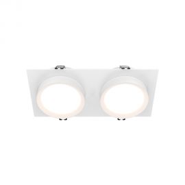 Spoturi tavan fals - Spot incastrabil design tehnic Hoop 2 alb