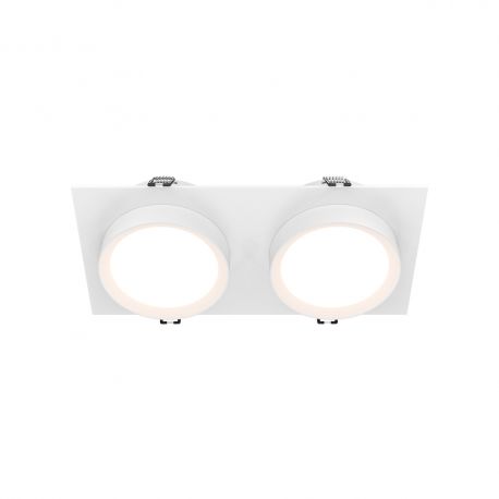 Spoturi tavan fals - Spot incastrabil design tehnic Hoop 2 alb