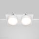 Spoturi tavan fals - Spot incastrabil design tehnic Hoop 2 alb