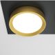 Spoturi tavan fals - Spot incastrabil design tehnic Hoop 2 negru/auriu