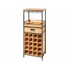 Masuta cu spatiu depozitare sticla si pahare design industrial Seven Seas 120cm