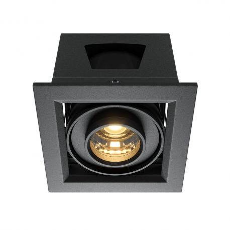 Spoturi tavan fals - Spot LED incastrabil design tehnic Modern negru