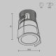 Spoturi tavan fals - Mini Spot LED incastrabil design tehnic Minor D-4cm