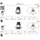 Spoturi tavan fals - Mini Spot LED incastrabil design tehnic Minor D-6cm